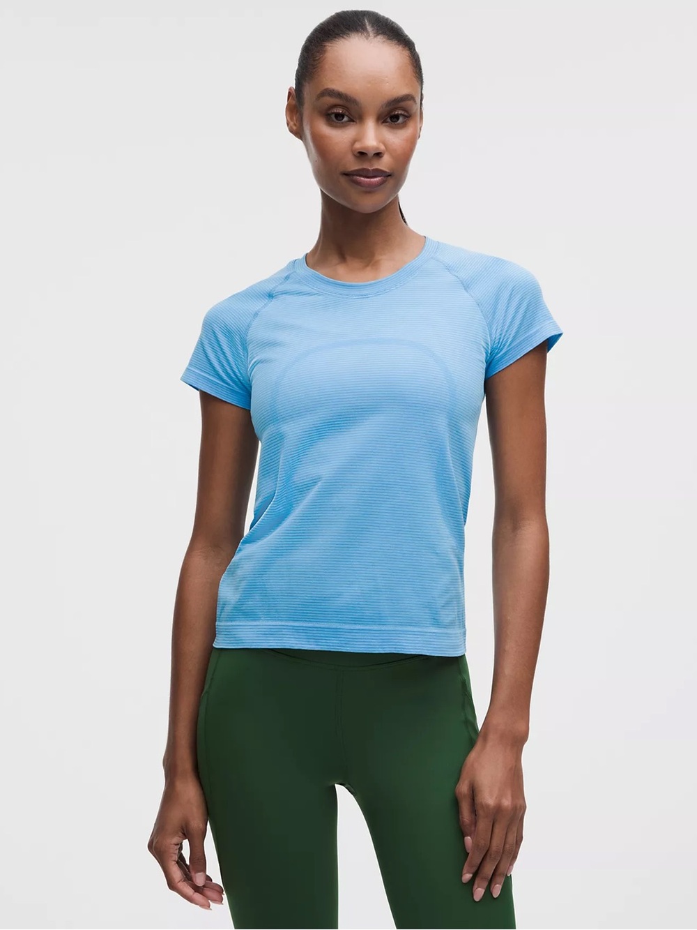 CRZ Yoga Blue Seamless Performance Top Women’s Sz M 💙✨